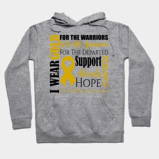 I wear gold for the warriors Hoodie